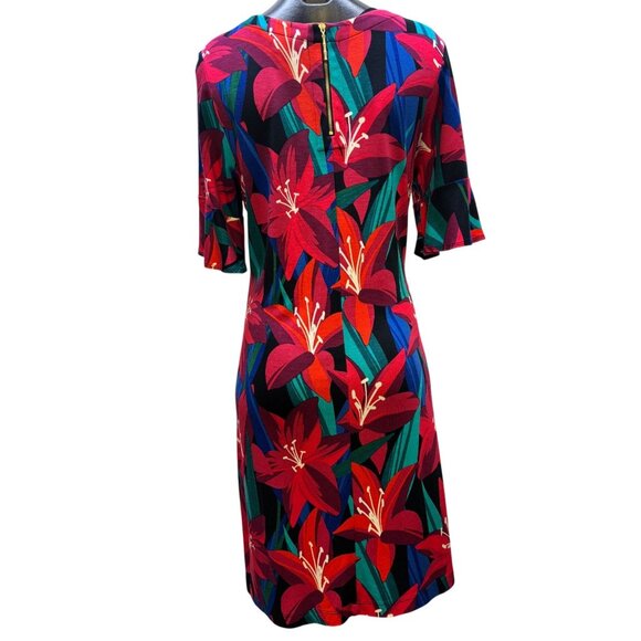2p Tommy Bahama Floral Print Dress Matching Cover-Up Red Multicolor M - Picture 5 of 11